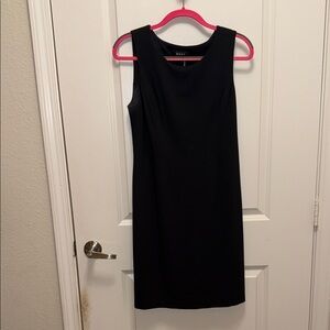 DKNY Elegant Black Sleeveless Midi Dress